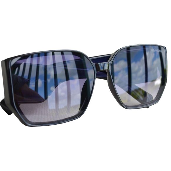 Saint Laurent YSL 11090 COL.1 Black Oversized Sunglasses | 58-16-139 | Women’s - Picture 1 of 16